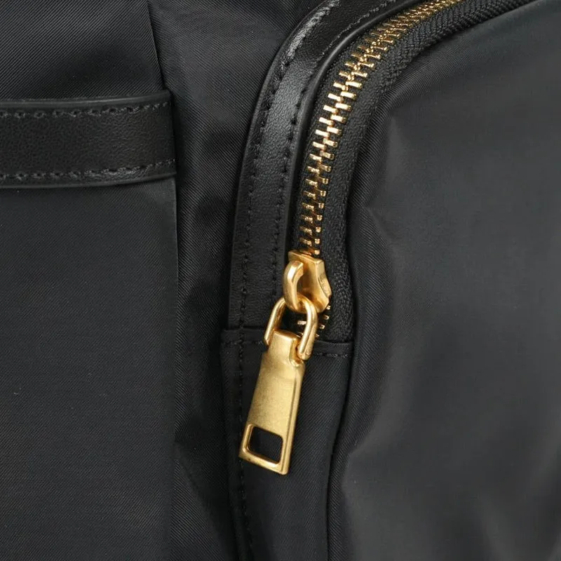 Virelle Leather Backpack With Zip Pockets - VIRELLE / 329 382 - Black