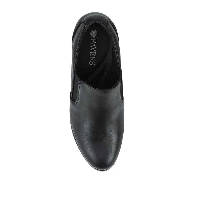Smart Elasticated-Fit Heeled Shoes - SANYI42002 / 328 056 - Black