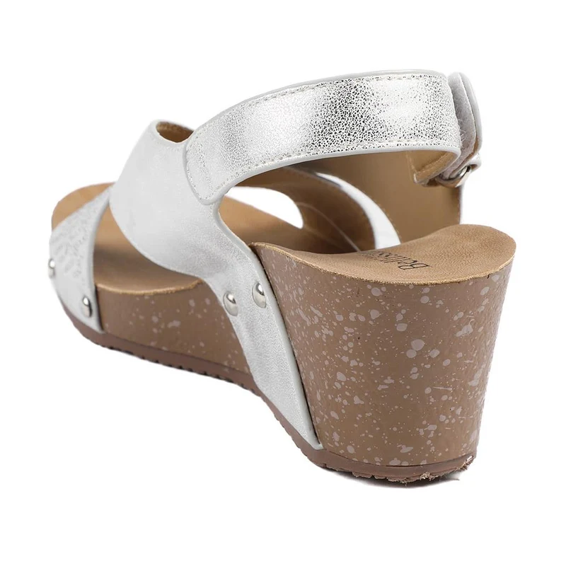 Bellissimo Wide Fit Slingback Sandals - BELBAIZH43027 / 329 115 - Metallic