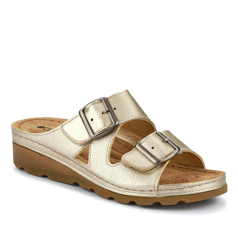 Adjustable Mule Sandals - SERAY33003 / 319 953 - Soft Gold