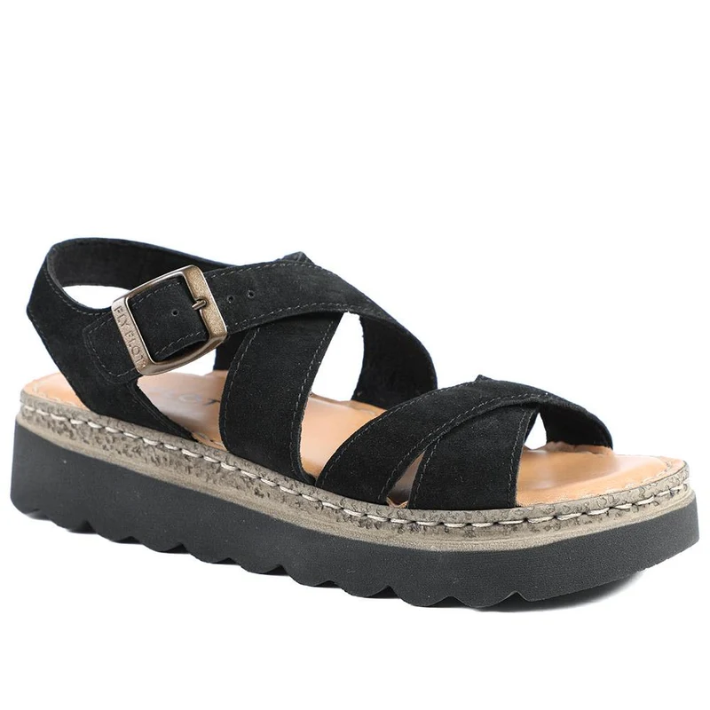 Fly Flot Platform Heel Buckled Sandals - FLY43007 / 328 656