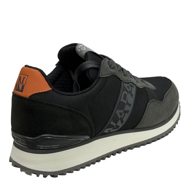 Napapijiri Herren Cosmos Turnschuhe | Schwarz / Grau / Orange