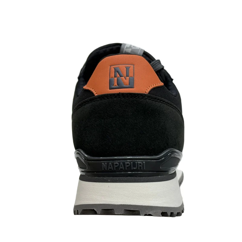 Napapijiri Herren Cosmos Turnschuhe | Schwarz / Grau / Orange