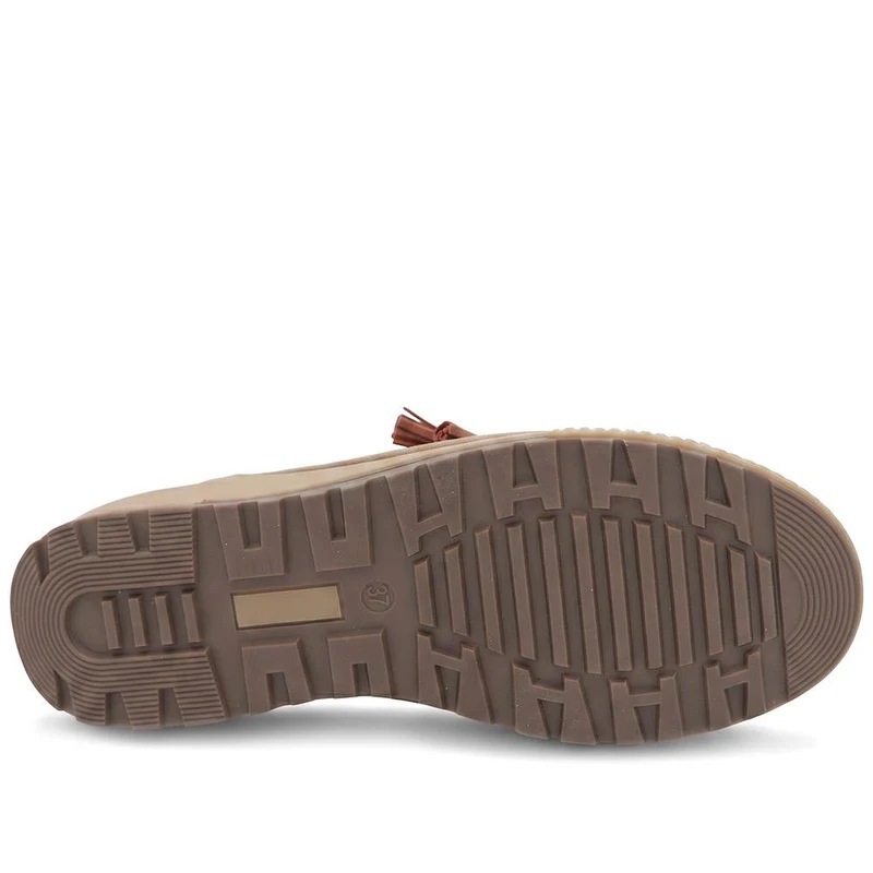 Wide Fit Zip & Lace Trainers - WBINS41019 / 326 929 - Taupe
