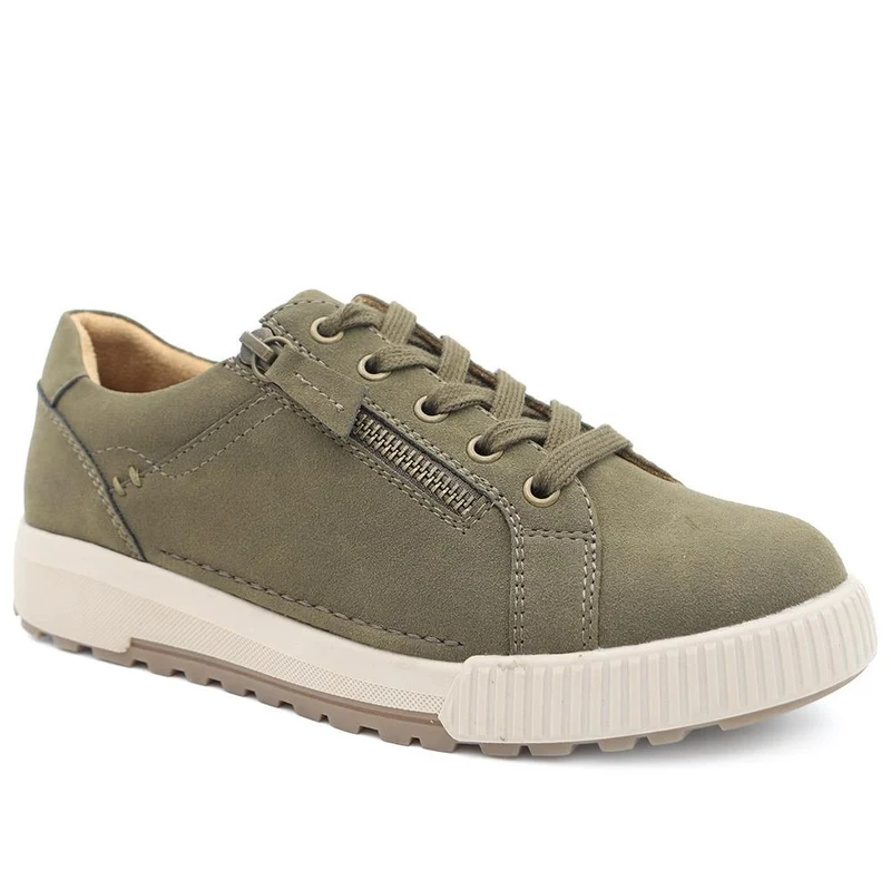 Wide Fit Zip & Lace Trainers - WBINS41019 / 326 929
