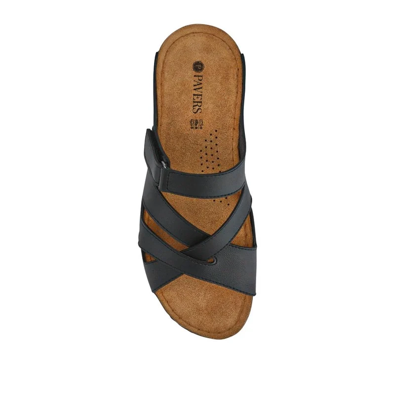 Lightweight Touch Fasten Mules - SERAY41001 / 327 547 - Black
