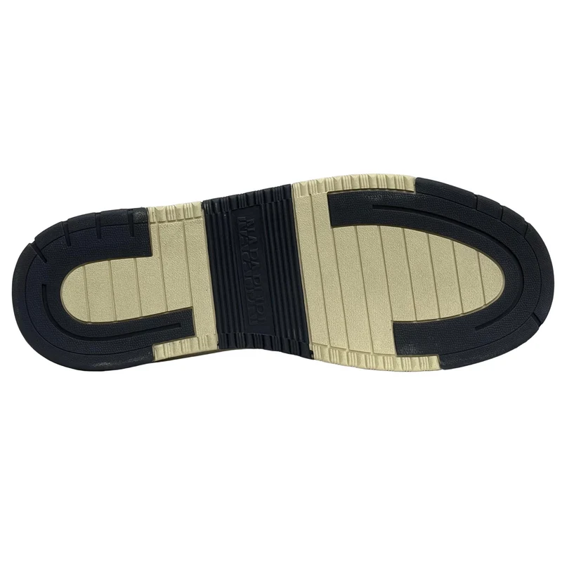 Napapijiri Herren Dust Leder Sneakers | Weiß / Marine