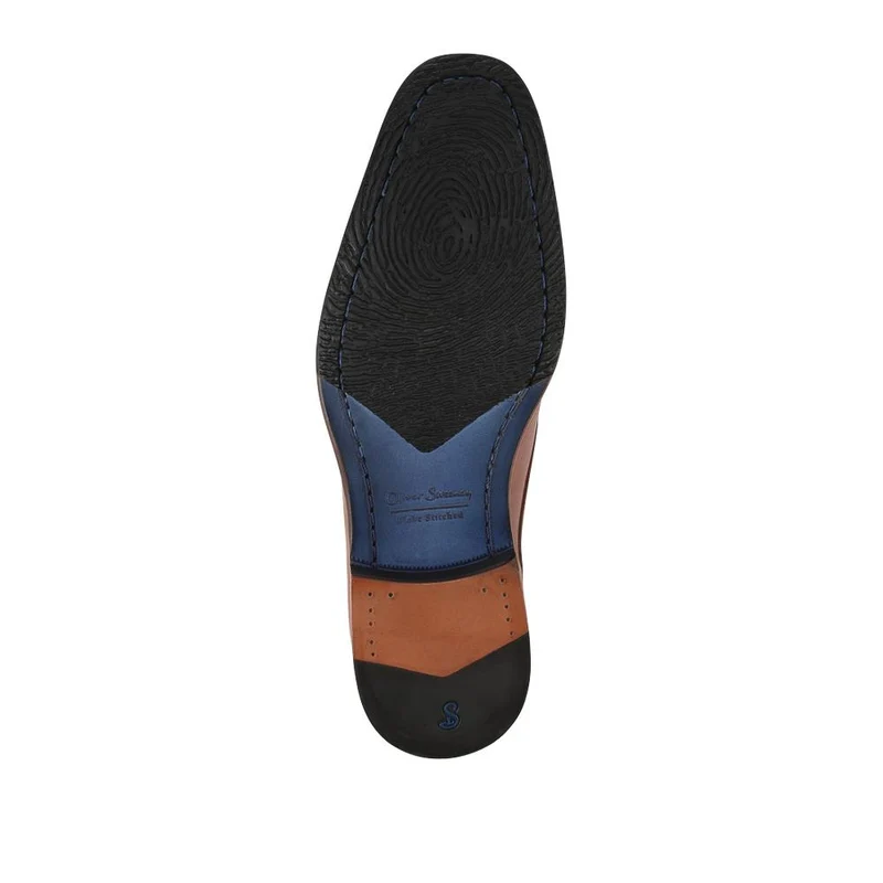 Oliver Sweeney Joel Antiqued Leather Derby Shoes - OLIVR42500 / 328 550 - Tan