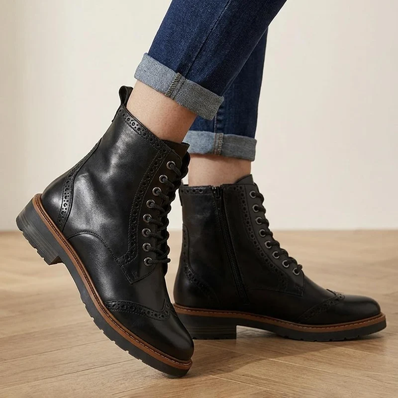Noho Brogue Boots - NOHO / 326 023 - Black
