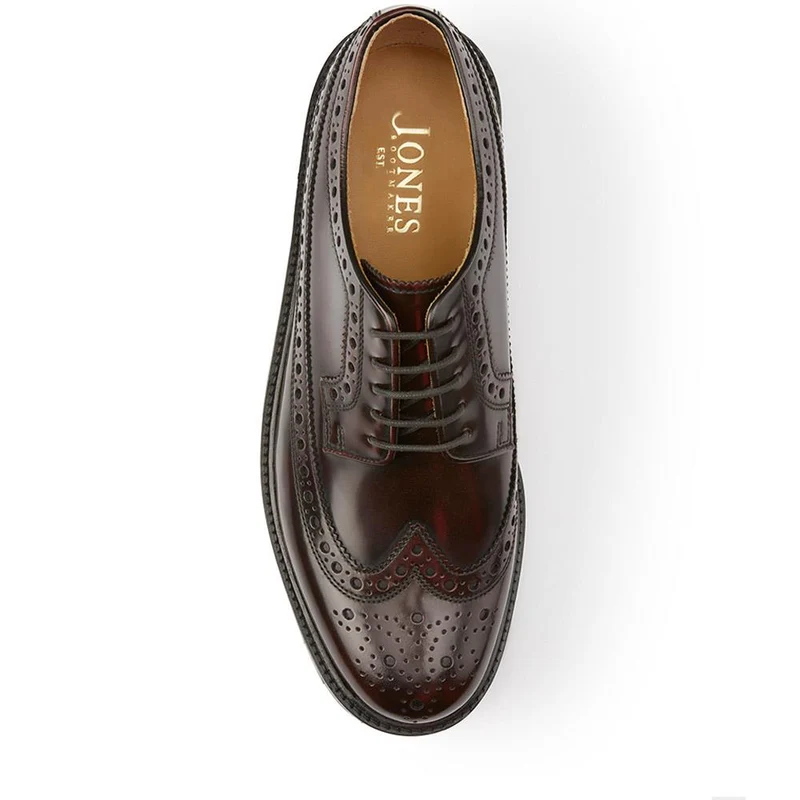 Middlesbrough Leather Brogues - MIDDLESBROUGH / 325 930 - Burgundy