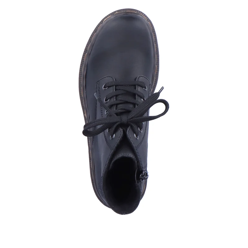 Rieker Klassische Schnürstiefeletten für Damen | Schwarz