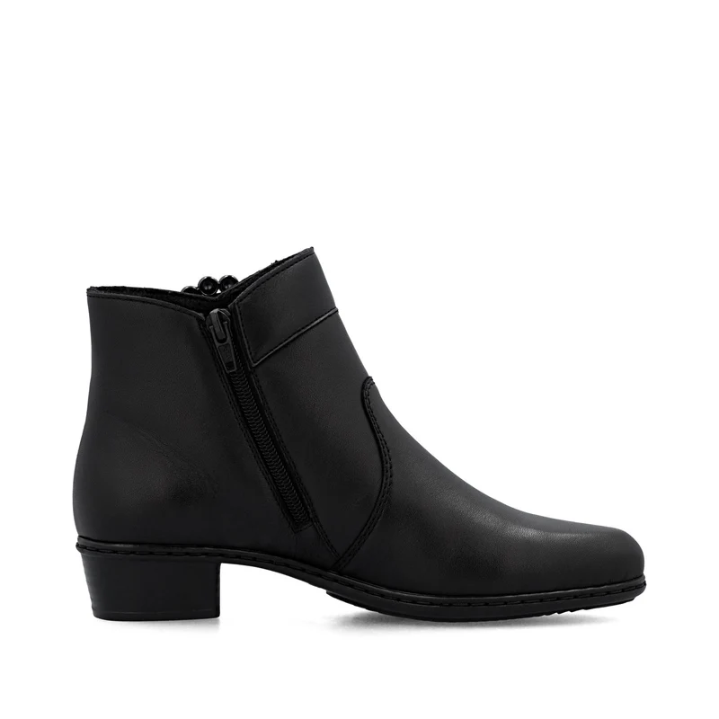 Rieker Damen Fashion Ankle Boots mit Schnallendetail | Schwarz