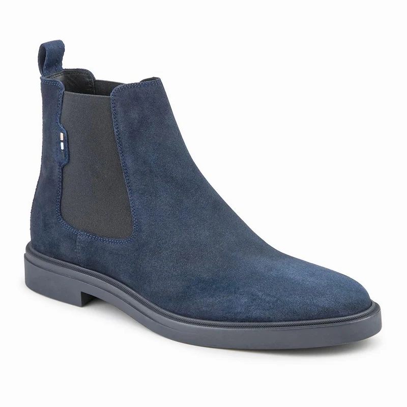 Hugo Boss Suede Leather Chelsea Boots - HUGO42505 / 327 812