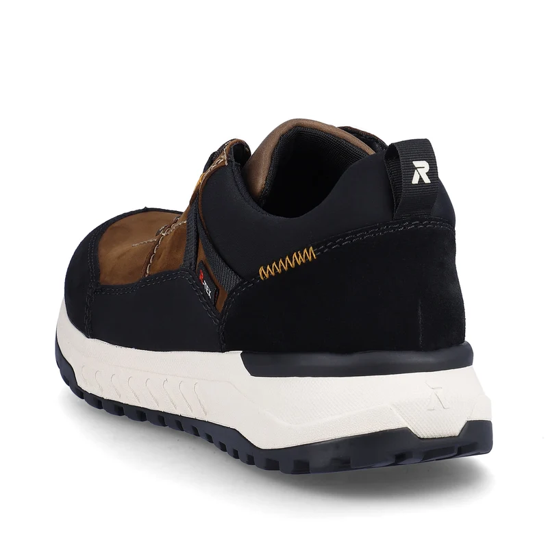 Rieker Herren Komfort Weite Leder Turnschuhe | Braun