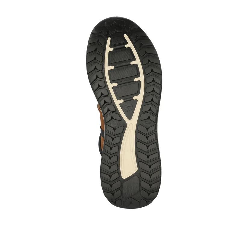 Rieker Herren Komfort Weite Leder Turnschuhe | Braun
