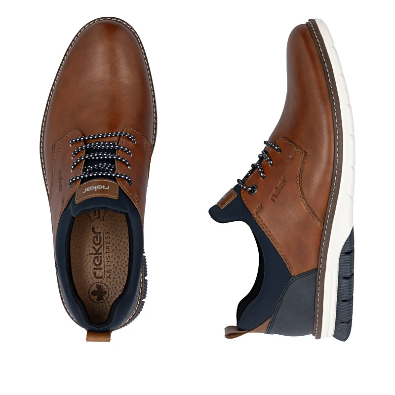 Rieker Herren Leder Slipper | Braun