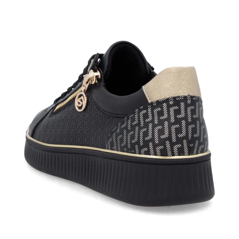 Remonte Modische Leder-Sneaker für Damen | Schwarz