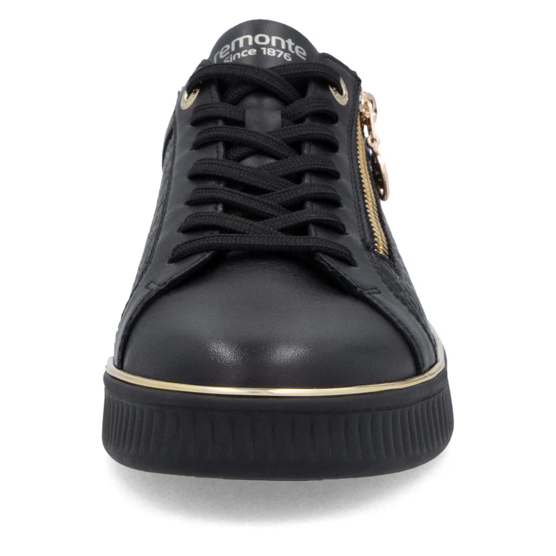 Remonte Modische Leder-Sneaker für Damen | Schwarz