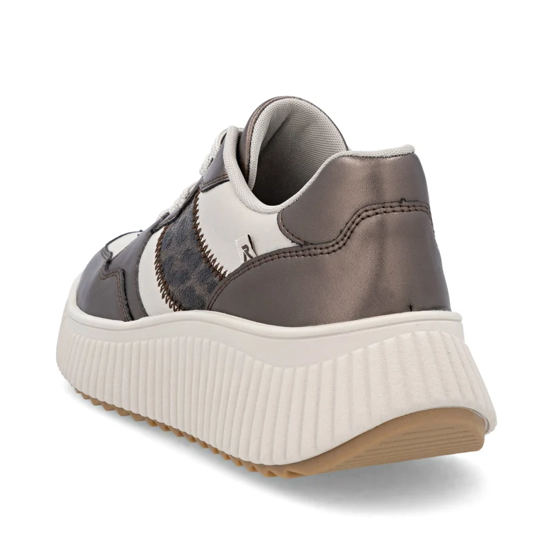 Rieker Damenmode Leder-Sneaker | Beige