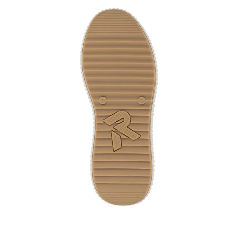Rieker Damenmode Leder-Sneaker | Beige