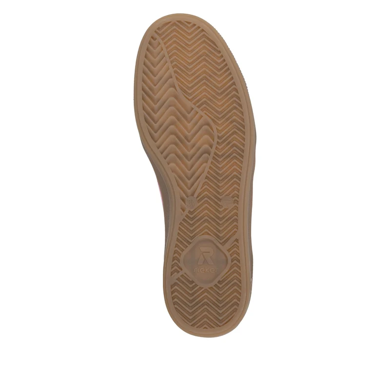 Rieker Modische Leder-Sneaker für Damen | Rosa