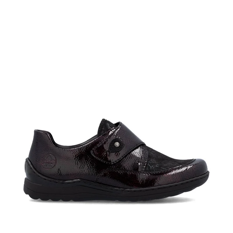 Rieker Lässiger Damenschuh in Extrabreite | Dunkelrot