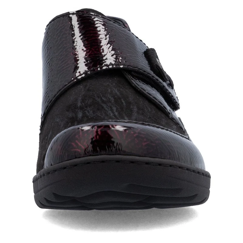 Rieker Lässiger Damenschuh in Extrabreite | Dunkelrot
