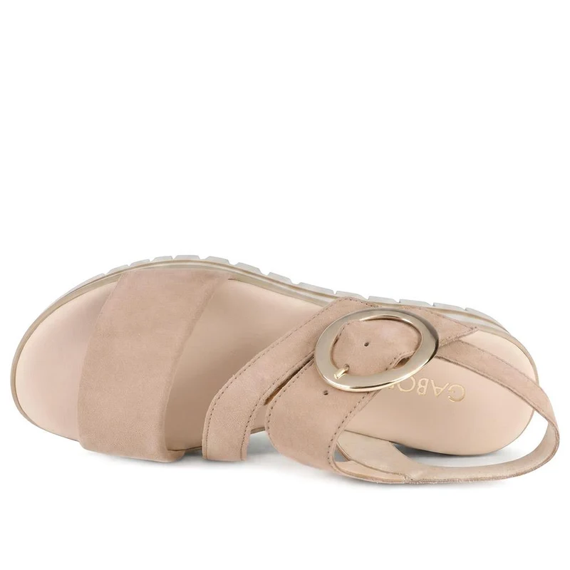 Gabor Chunky Leather Adjustable Sandals - GABC43522 / 330 461 - Beige