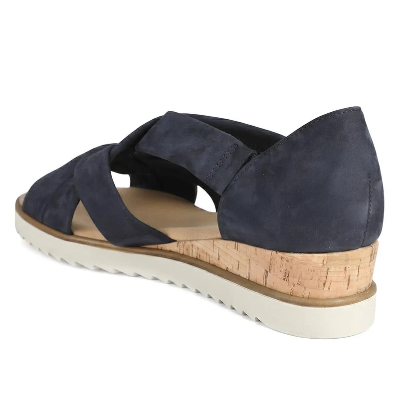 Gabor Leather Multi Strap Sandals - GABC43520 / 330 459 - Navy