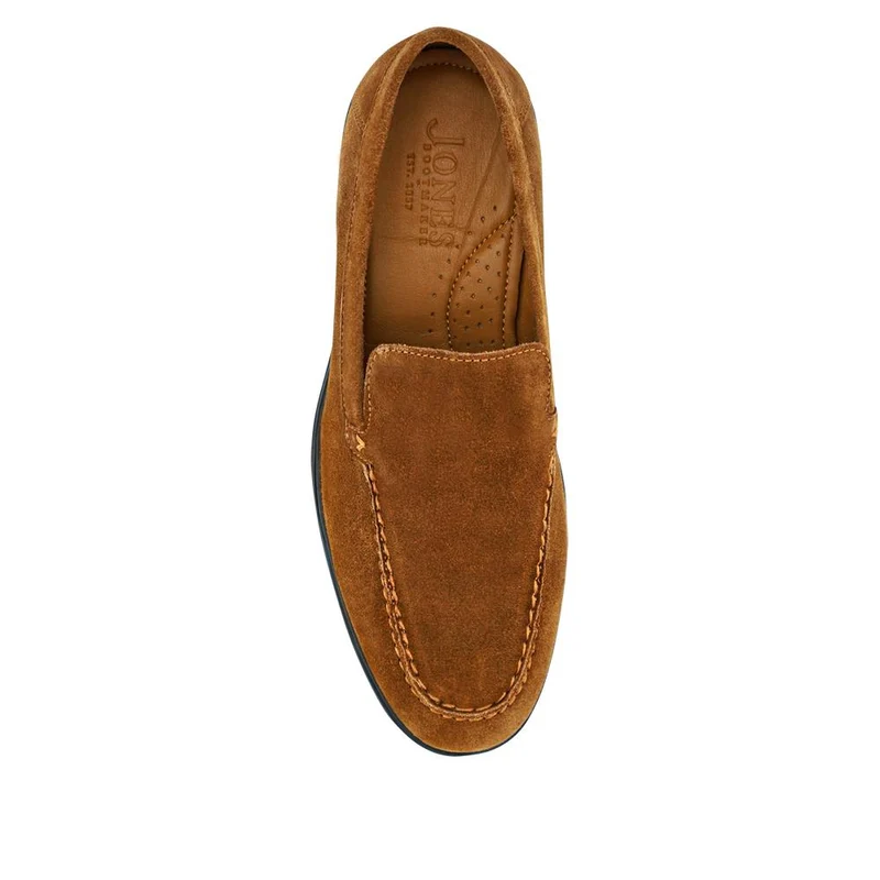 Rocco Laceless Leather Shoes - ROCCO / 326 487 - Tan Suede