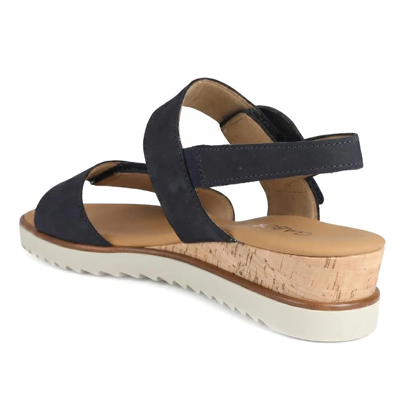 Gabor Leather Adjustable Fastening Sandals - GABC43519 / 330 458 - Navy