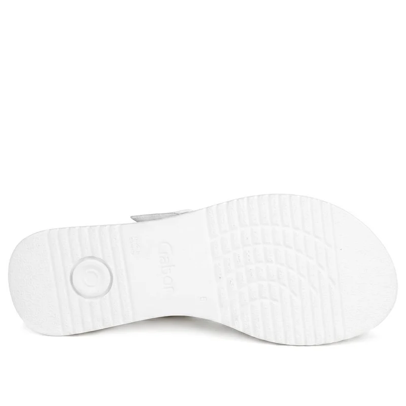 Gabor Leather Adjustable Fasten Sandals - GABC43517 / 330 456 - White-Beige