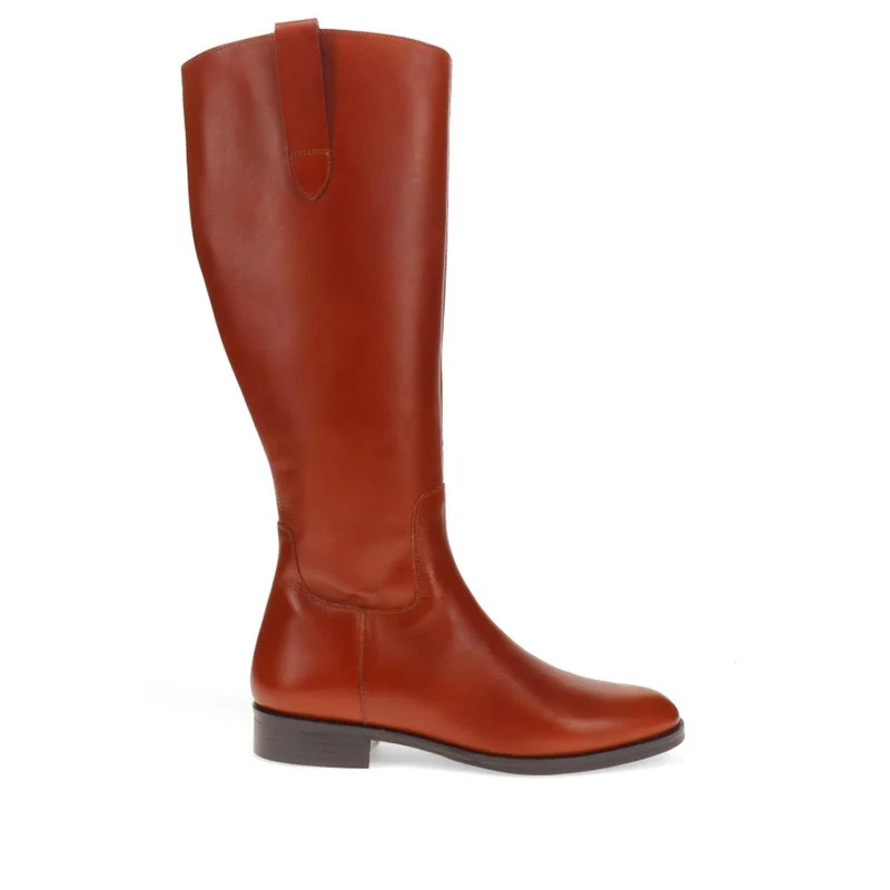 Emelia Small Calf Fit Leather Boots - EMELIAS / 326 209 - Tan
