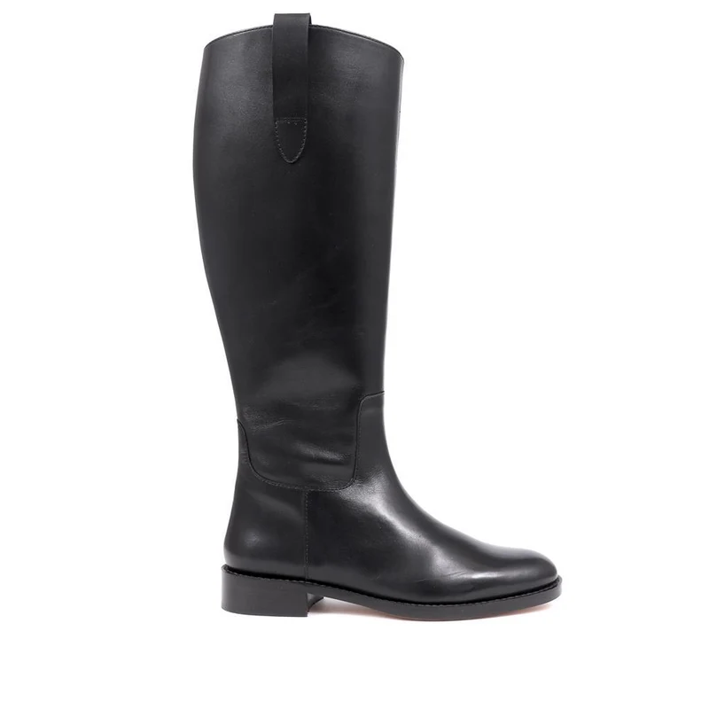 Emelia Small Calf Fit Leather Boots - EMELIAS / 326 209 - Black