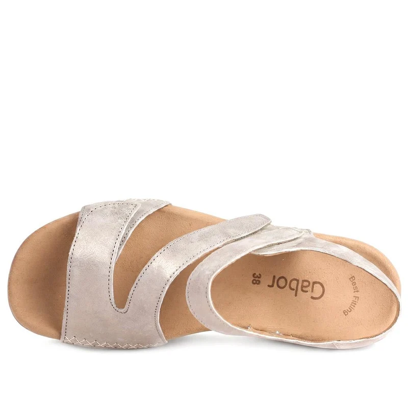 Gabor Wedged Adjustable Fasten Sandals - GABC43507 / 330 405 - Bronze