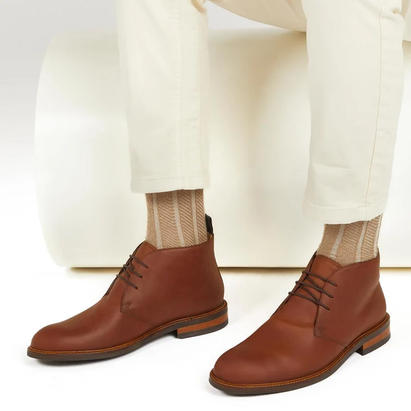 Driffield Leather Chukka Boots - DRIFFIELD / 322 608 - Tan