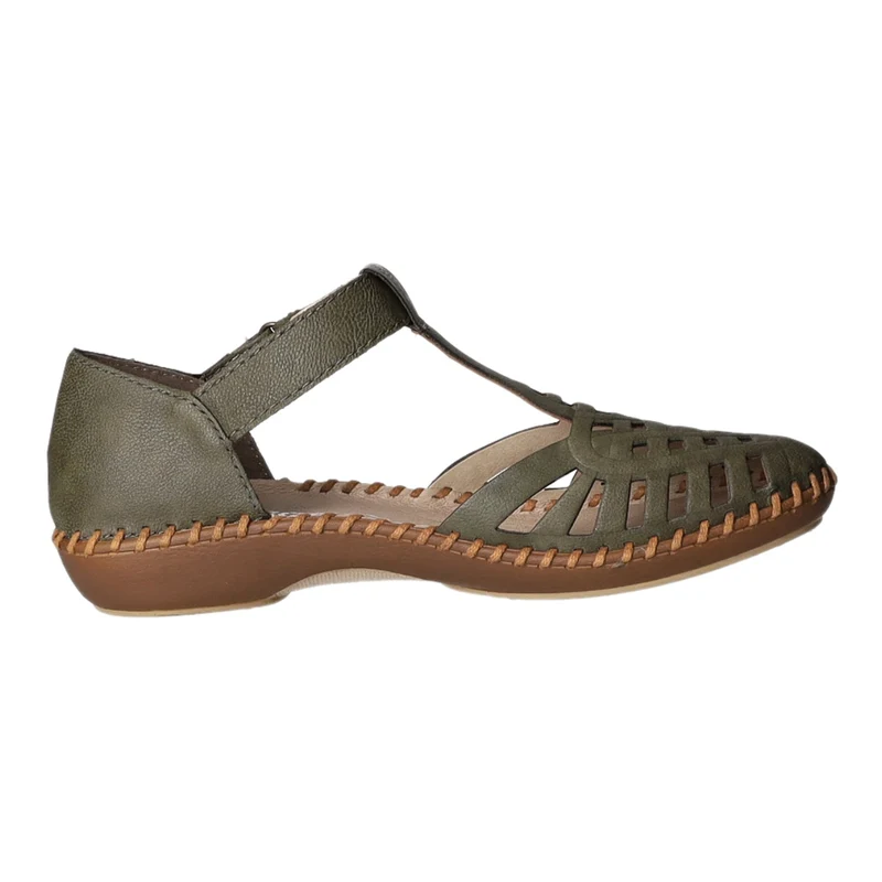 Rieker Slipper/Kletthalbschuh luftdurchlässig (durchbrochenes/geflochtenes Obermaterial)