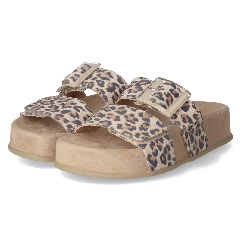 Pantoletten Beige