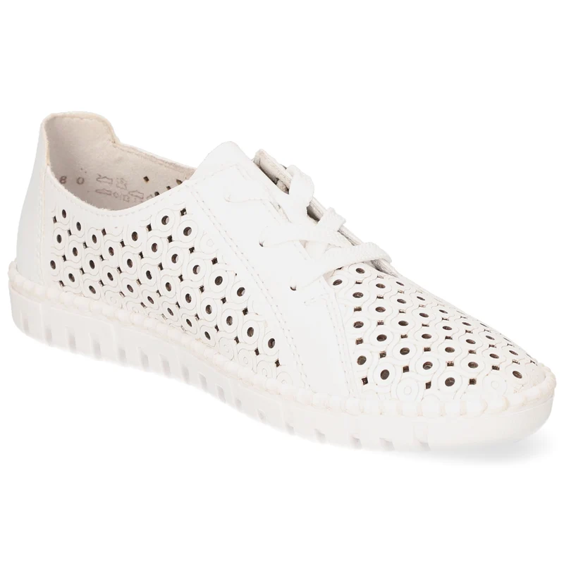 Halbschuhe Weiß