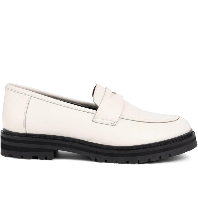 Darra2 Leather Loafers - DARRA2 / 325 352 - White