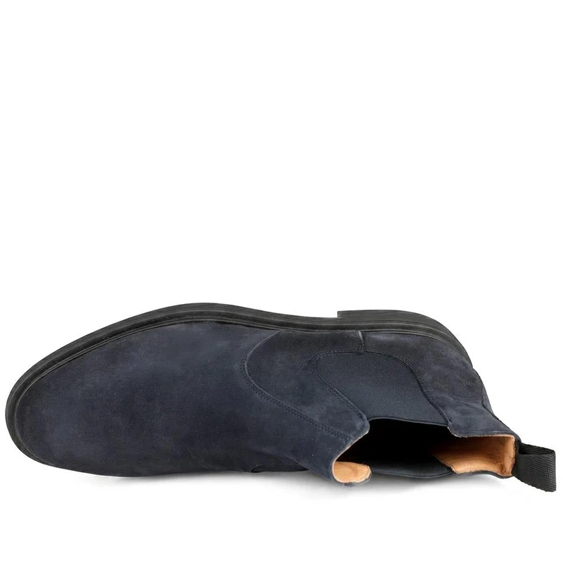 Daire Leather Chelsea Boots - DAIRE / 330 217 - Navy Suede