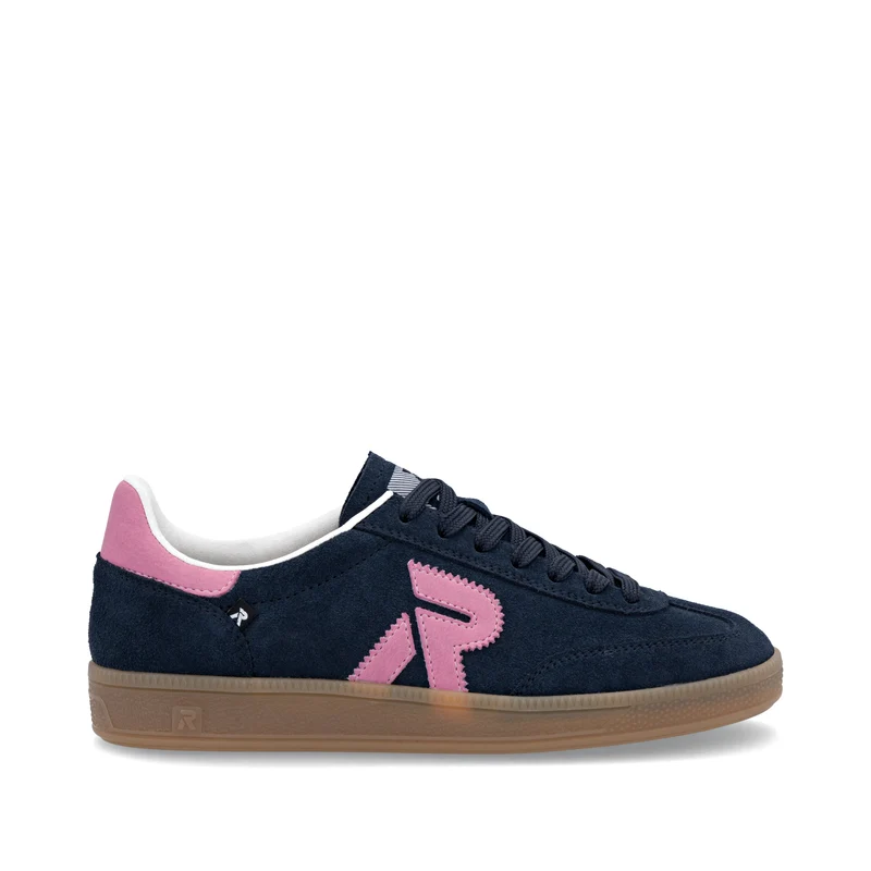 Rieker Modische Leder-Sneaker für Damen | Marineblau