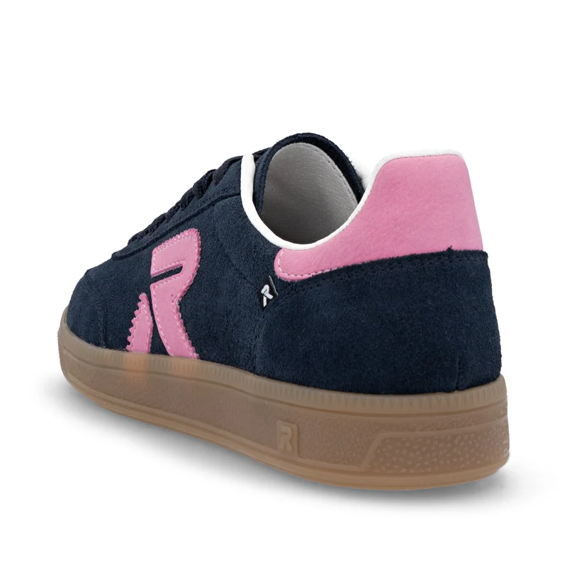 Rieker Modische Leder-Sneaker für Damen | Marineblau