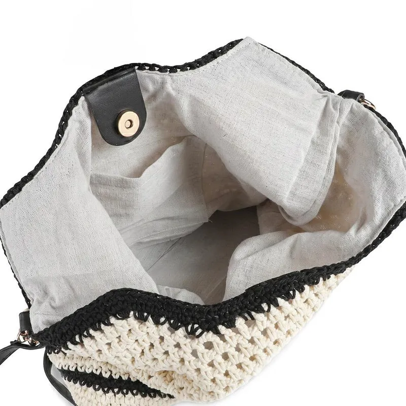 XTI Clip Close Knitted Handbag - XTI44003 / 330 467 - Black