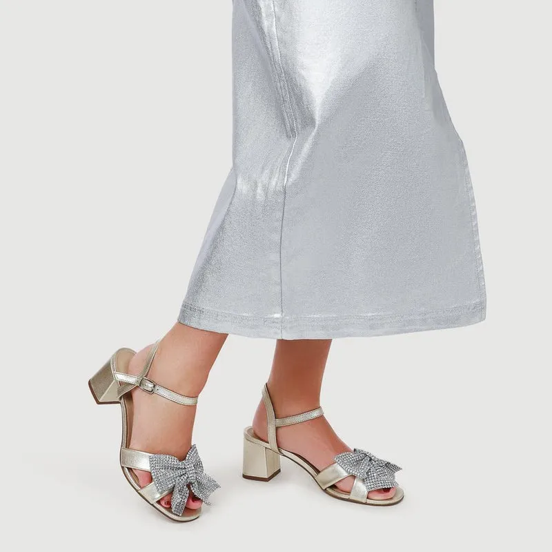 Juliana Smart Buckled Leather Sandals - JULIANA / 328 216 - Soft Gold
