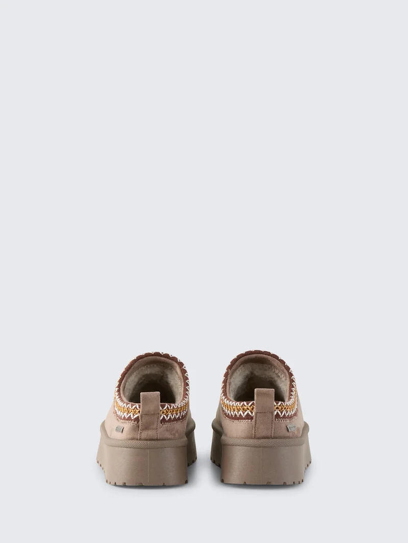 Tom Tailor Damen Slip-On Plateau Loafer | Schlamm
