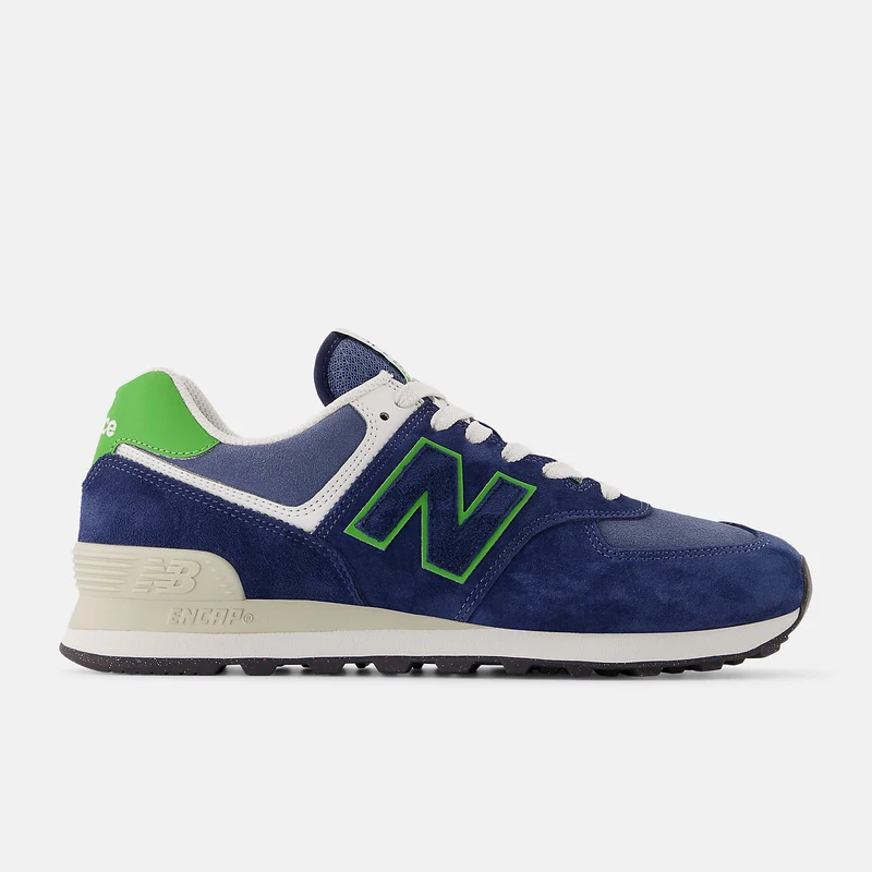 New Balance Herren 574 Fashion Sneakers | Marineblau / Alpengrün
