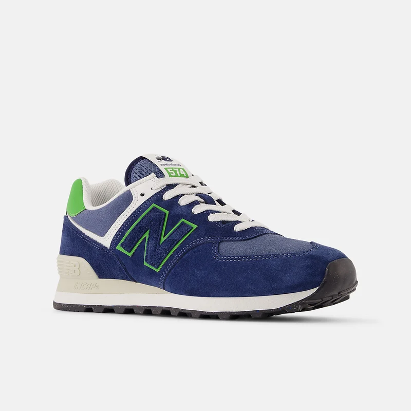 New Balance Herren 574 Fashion Sneakers | Marineblau / Alpengrün