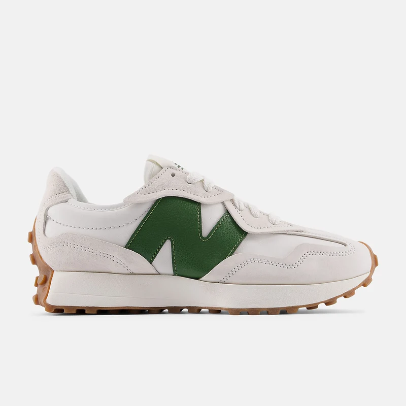 New Balance Unisex 327 Sneaker | Leinen / Dunkles Alpengrün
