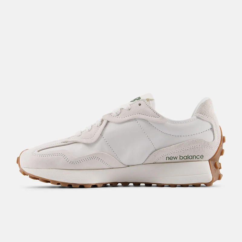 New Balance Unisex 327 Sneaker | Leinen / Dunkles Alpengrün